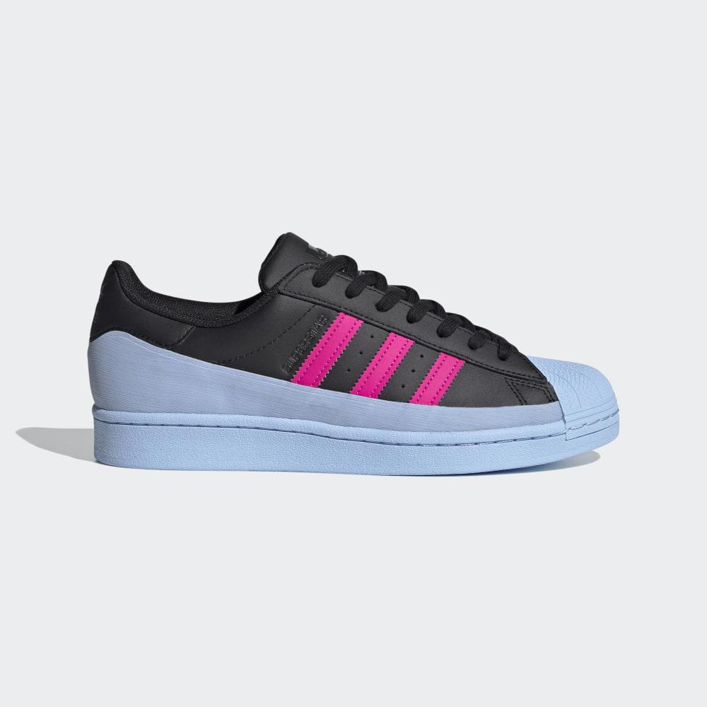 Originals Adidas Superstar MG Barbati Romania - Negrii/Albastri/Roz FV3028